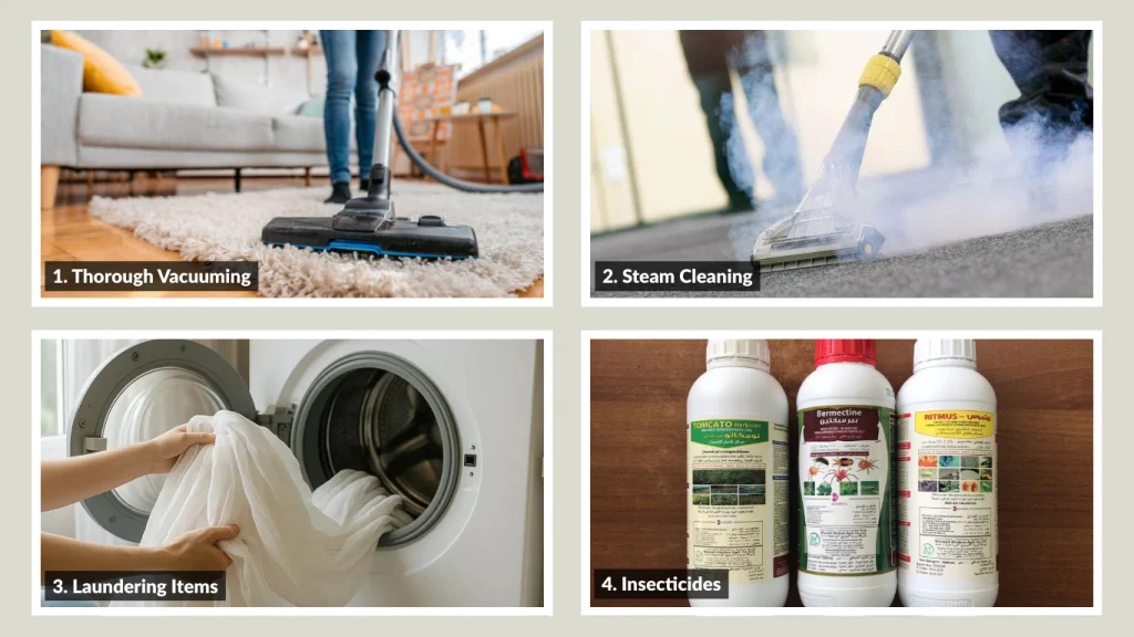 General Methods to Get Rid of Carpet Beetle Larvae