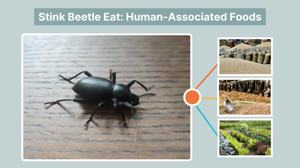 Stink Beetle Eat Human-Associated Foods