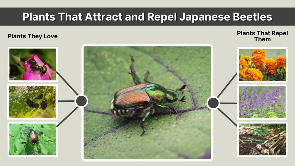 Plants That Attract and Repel Japanese Beetles