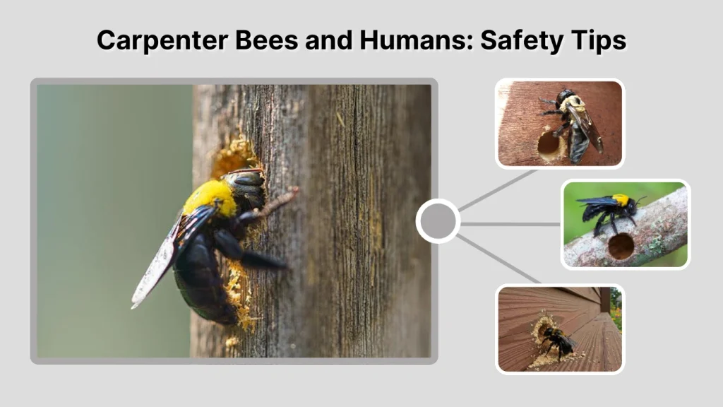 Carpenter Bees and Humans Safety Tips