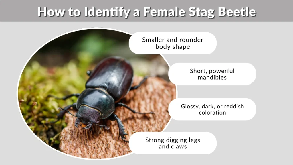 How to Identify a Female Stag Beetle