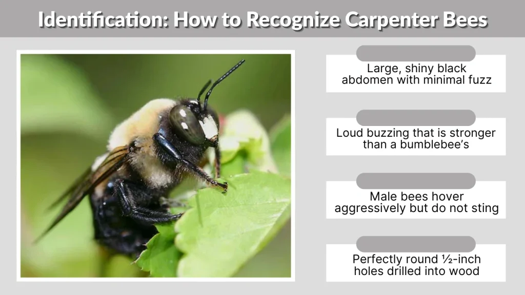 Identification How to Recognize Carpenter Bees