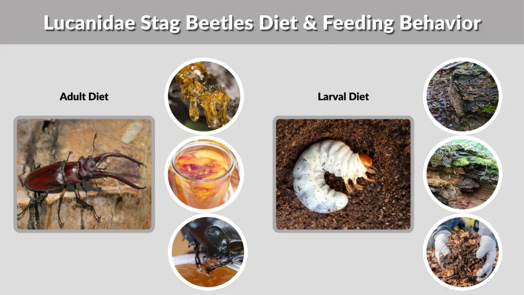 Lucanidae Stag Beetles Diet & Feeding Behavior
