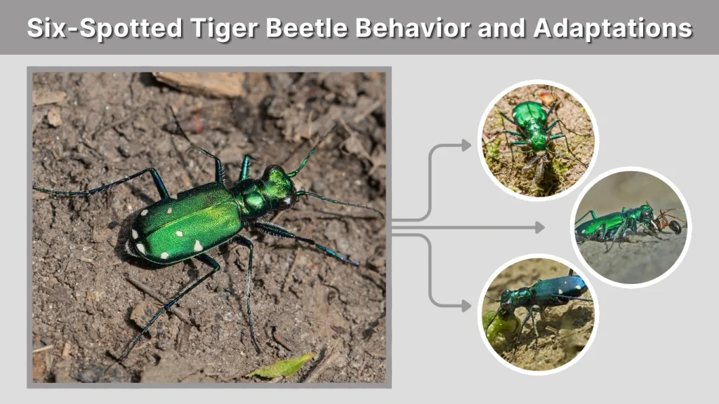 Six-Spotted Tiger Beetle Behavior and Adaptations