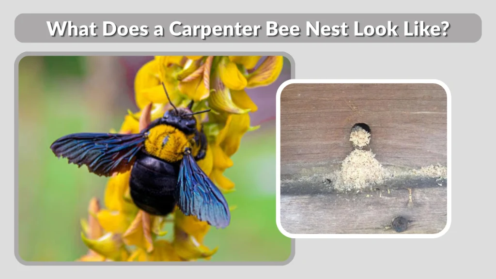 What Does a Carpenter Bee Nest Look Like