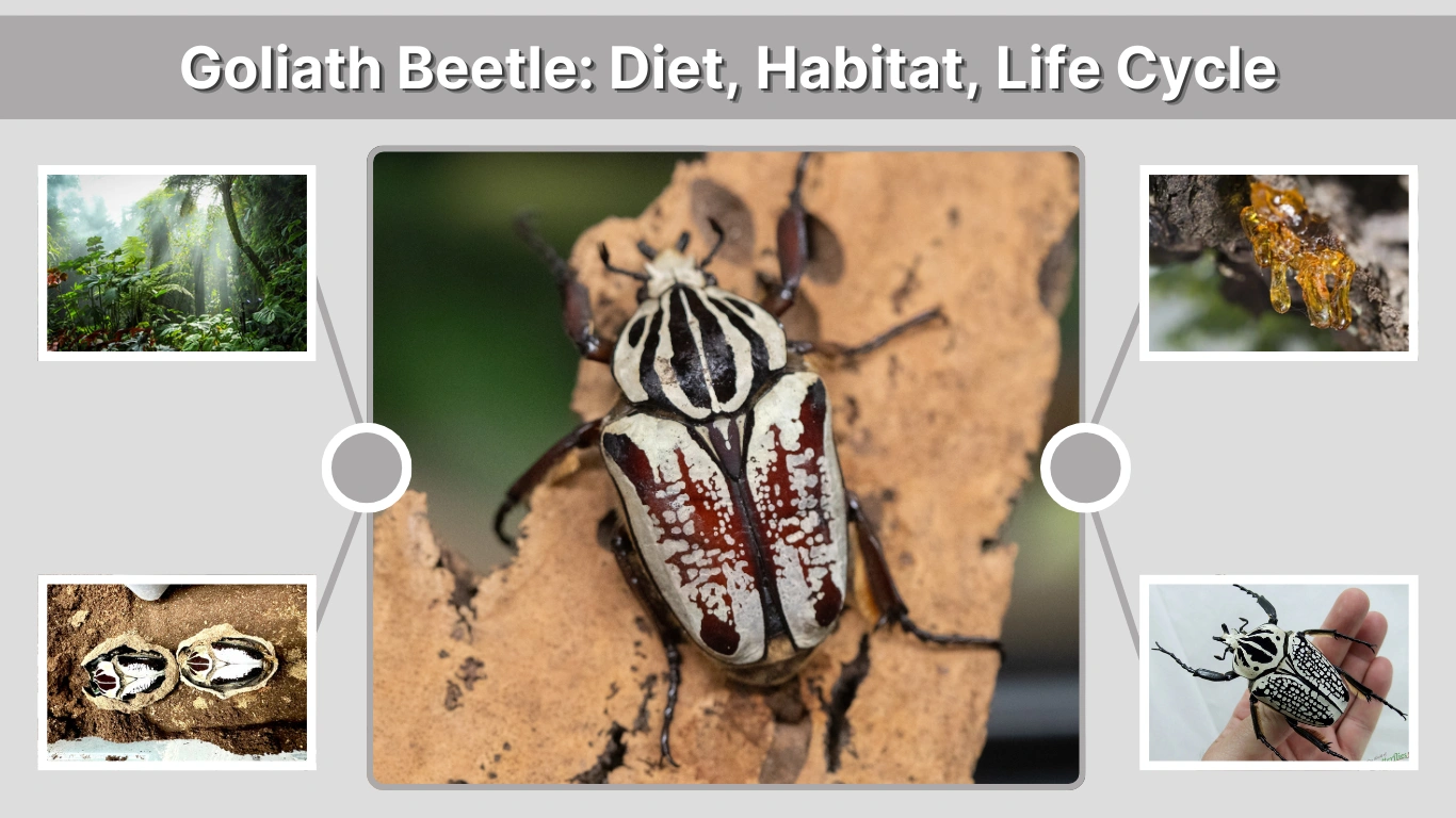 Goliath Beetle Diet, Habitat, Life Cycle and Fascinating Facts