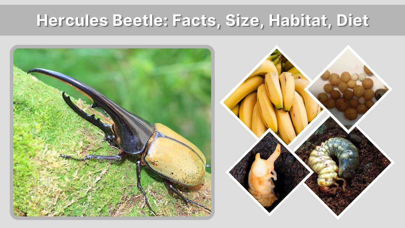 Hercules Beetle Facts, Size, Habitat, Diet and Life Cycle