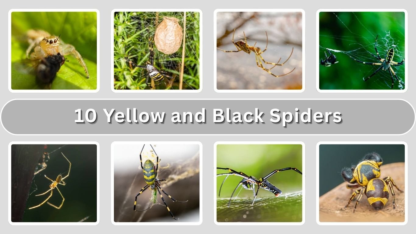 10 Yellow and Black Spiders: Identification with Picture