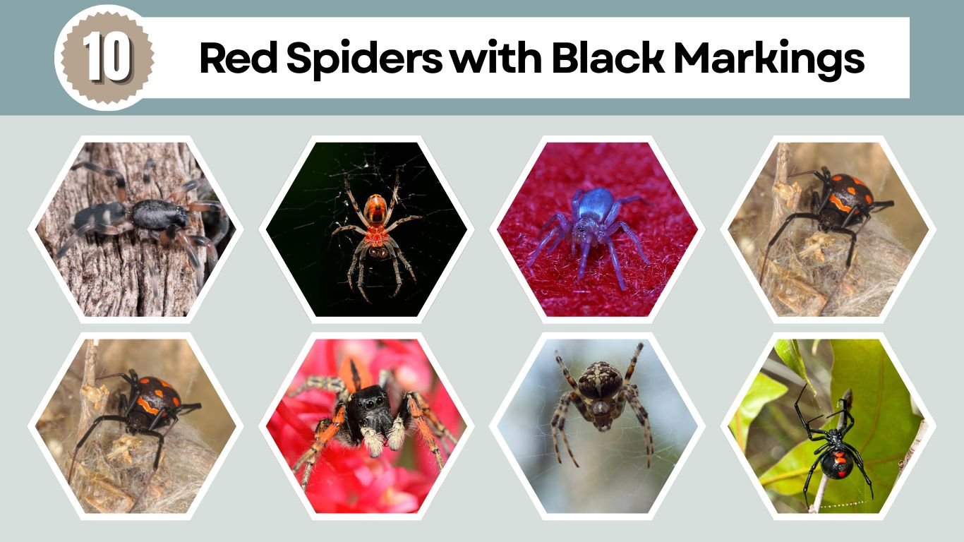10 Red Spiders with Black Markings: Identification with Pictures 