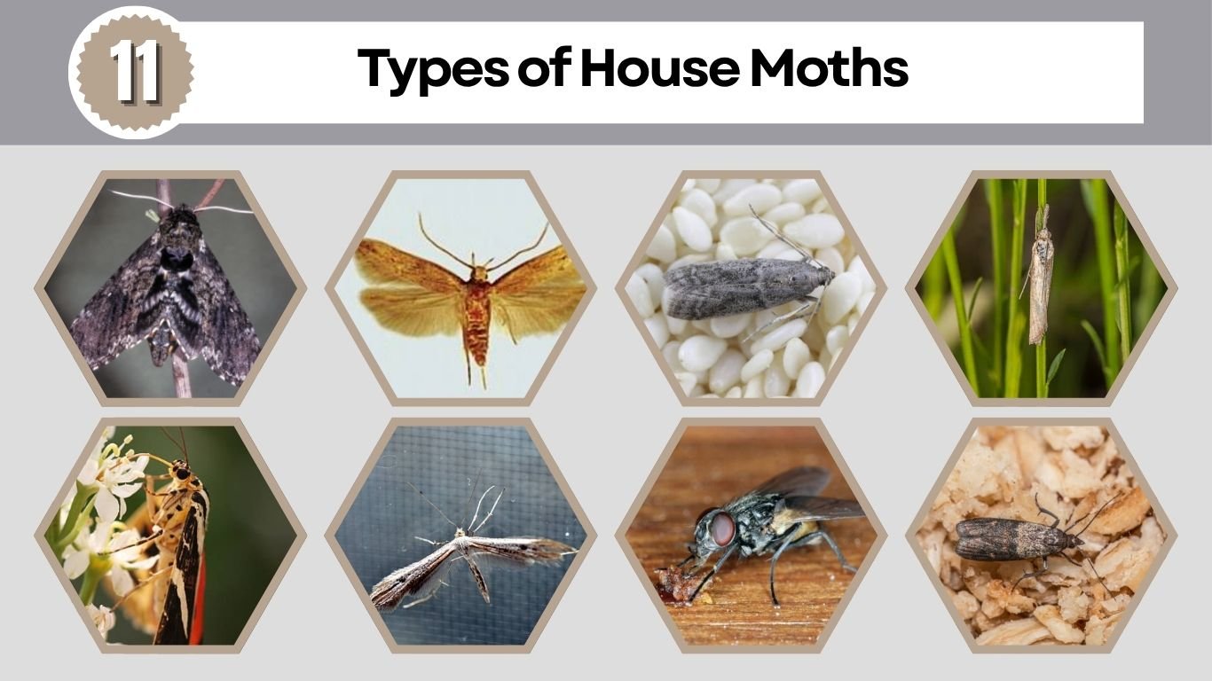 11 Types of House Moths: Size, Color, Habitat, Diet and: Identification with Pictures 
