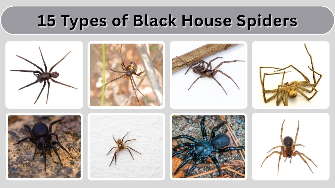 15 Types of Black House Spiders: Identification with Picture