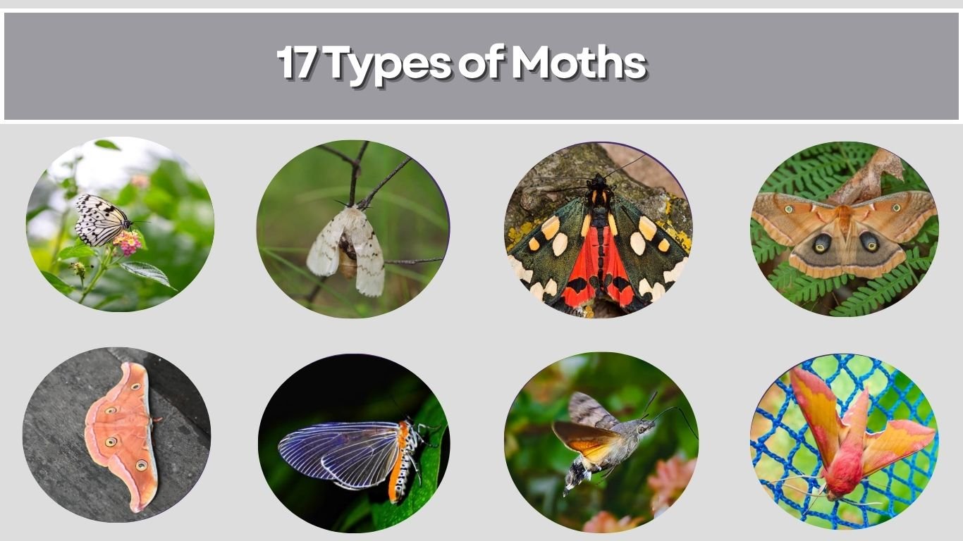 17 Types of Moths: Size, Color, Habitat, Diet & ID: Identification with Pictures 