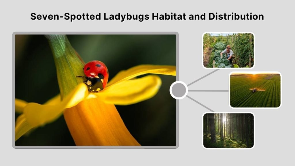 Seven-Spotted Ladybugs Habitat and Distribution