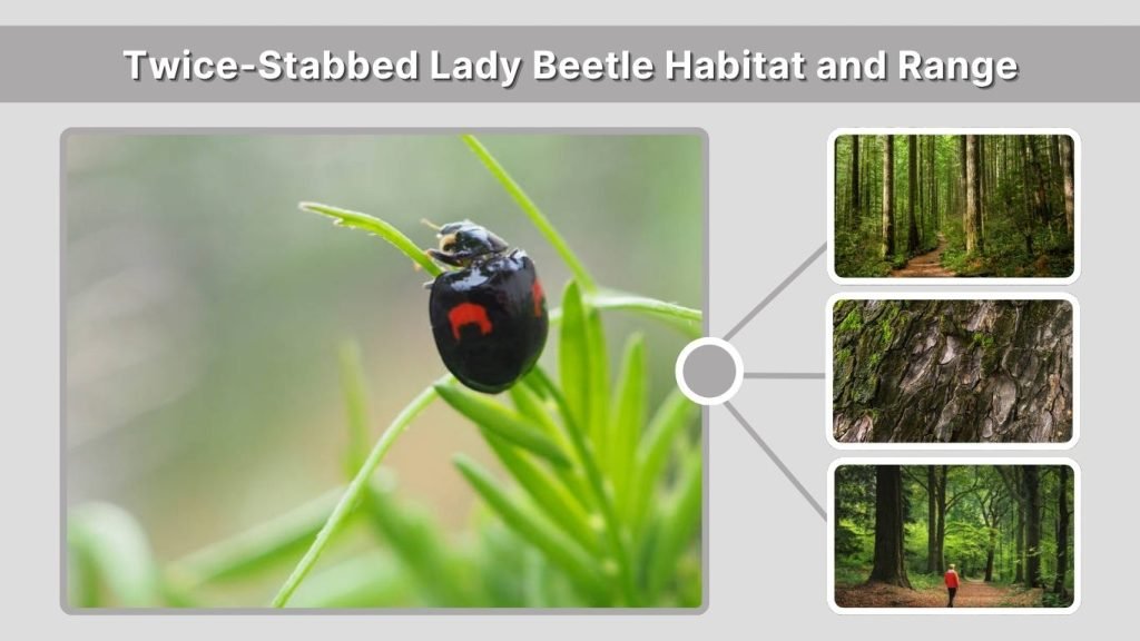 Twice-Stabbed Lady Beetle Habitat and Range