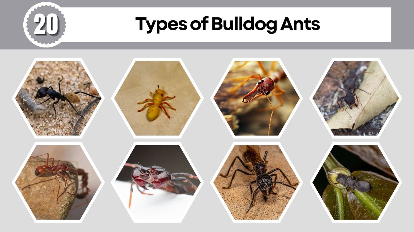 20 Types of Bulldog Ants: Species Identification with Pictures