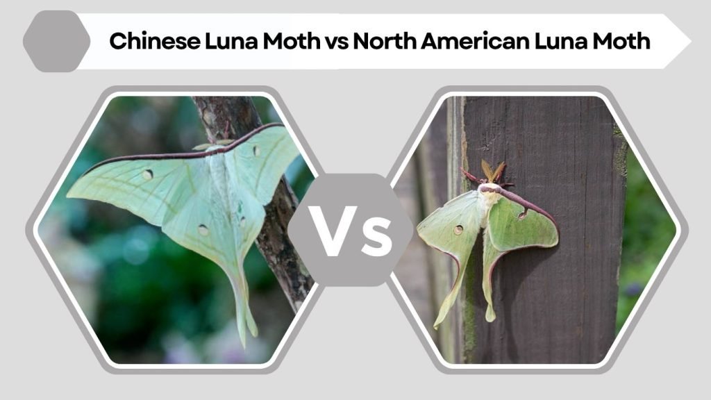 Chinese Luna Moth vs North American Luna Moth
