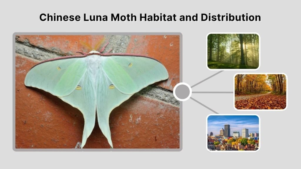 Chinese Luna Moth Habitat and Distribution