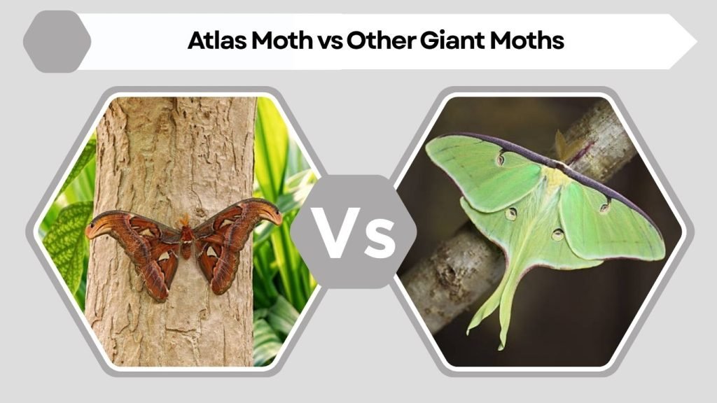 Atlas Moth vs Other Giant Moths