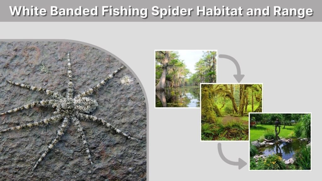 White Banded Fishing Spider Habitat and Range