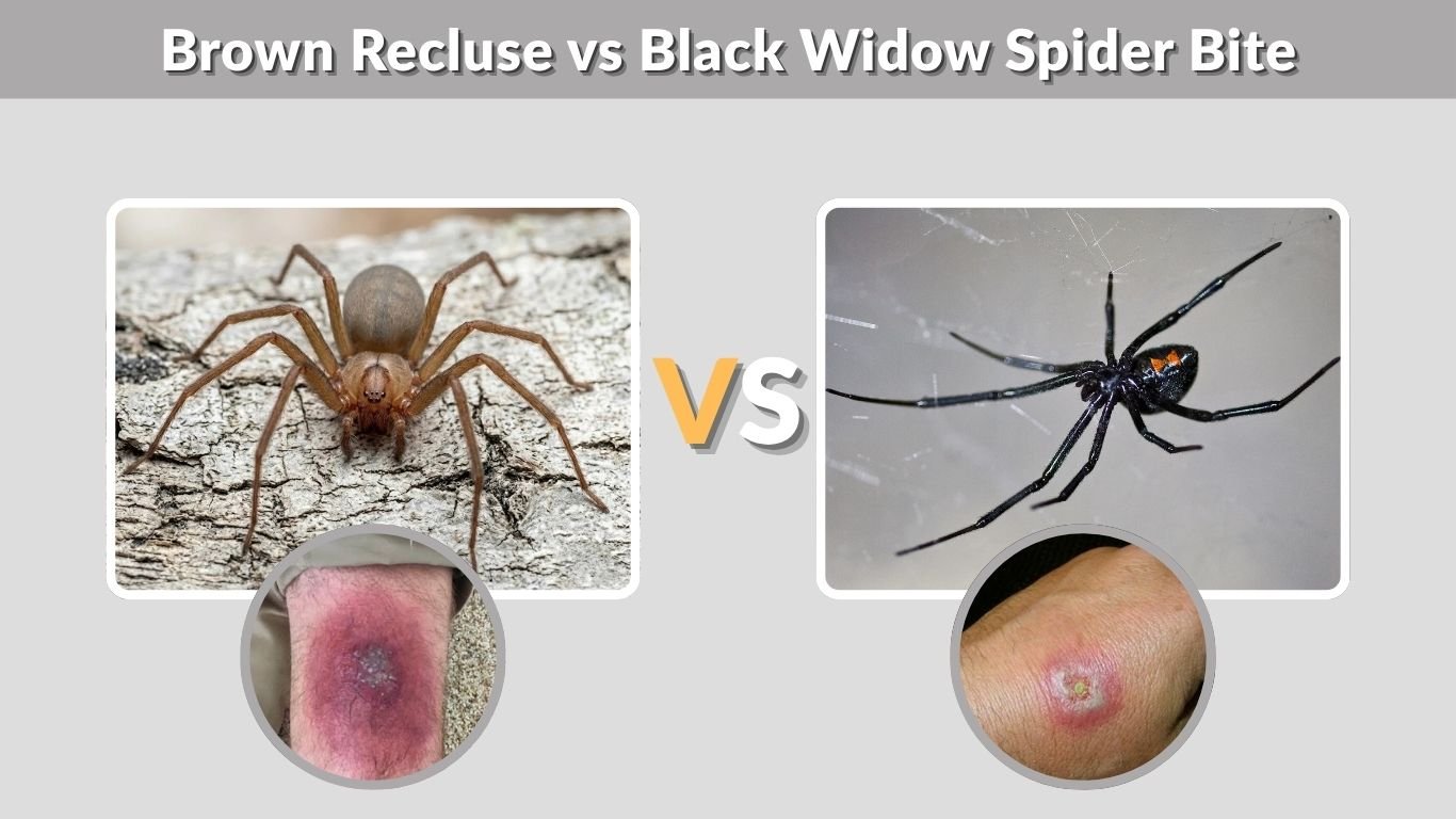 Brown Recluse vs Black Widow Spider Bite: Key Differences