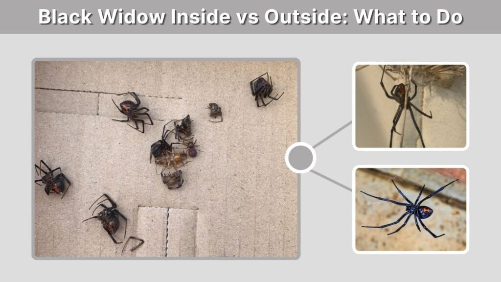 Black Widow Inside vs Outside: What to Do