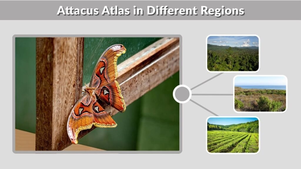Attacus Atlas in Different Regions