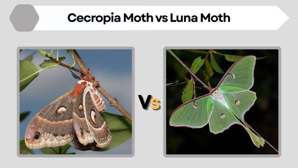 Cecropia Moth vs Luna Moth