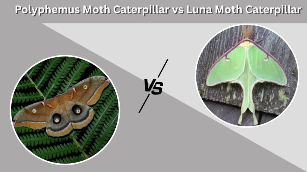 Polyphemus Moth Caterpillar vs Luna Moth Caterpillar