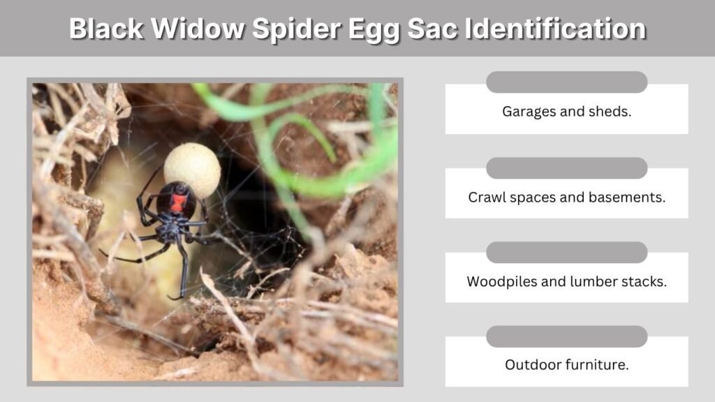 Black Widow Spider Egg Sac Identification