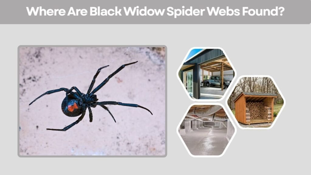 Where Are Black Widow Spider Webs Found?