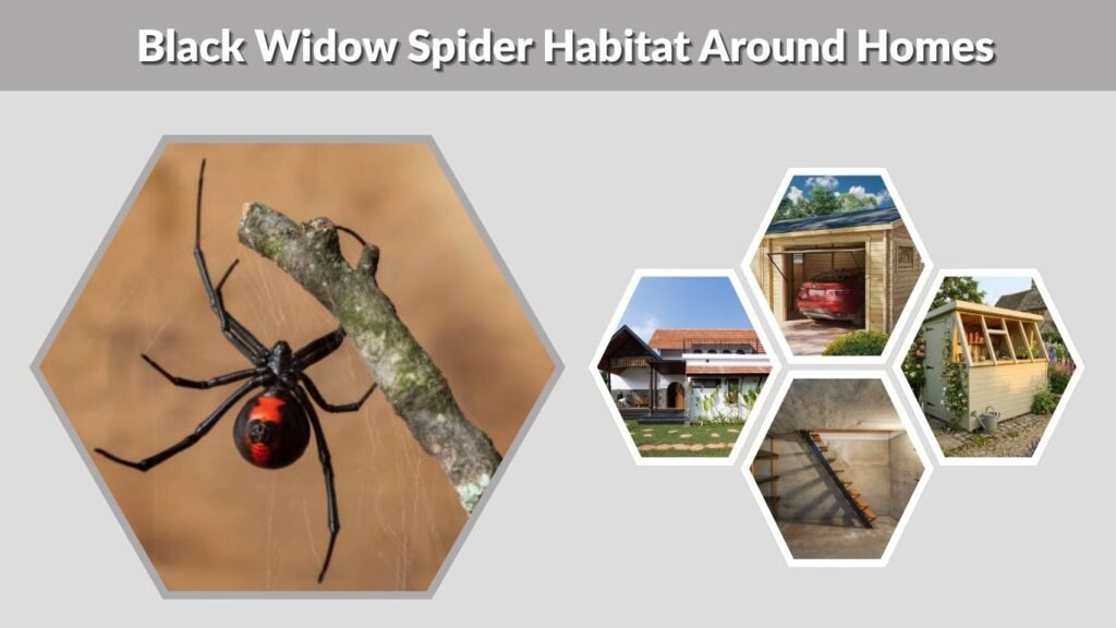 Black Widow Spider Habitat Around Homes
