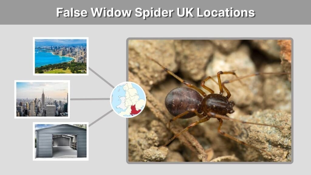 False Widow Spider UK Locations