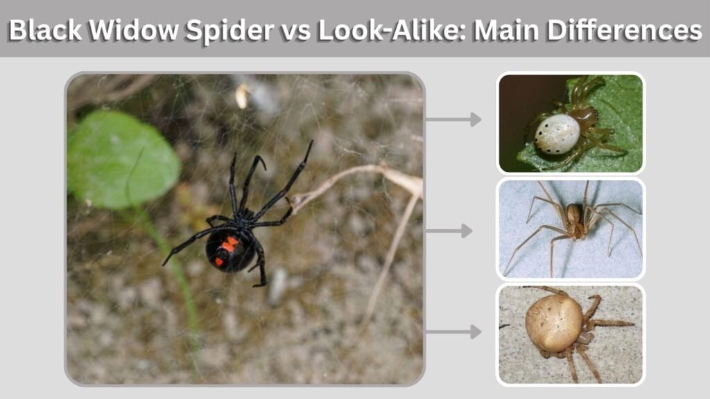 Black Widow Spider vs Look-Alike: Main Differences
