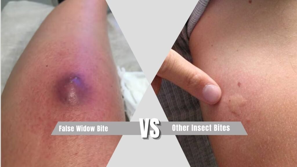 False Widow Bite vs Other Insect Bites