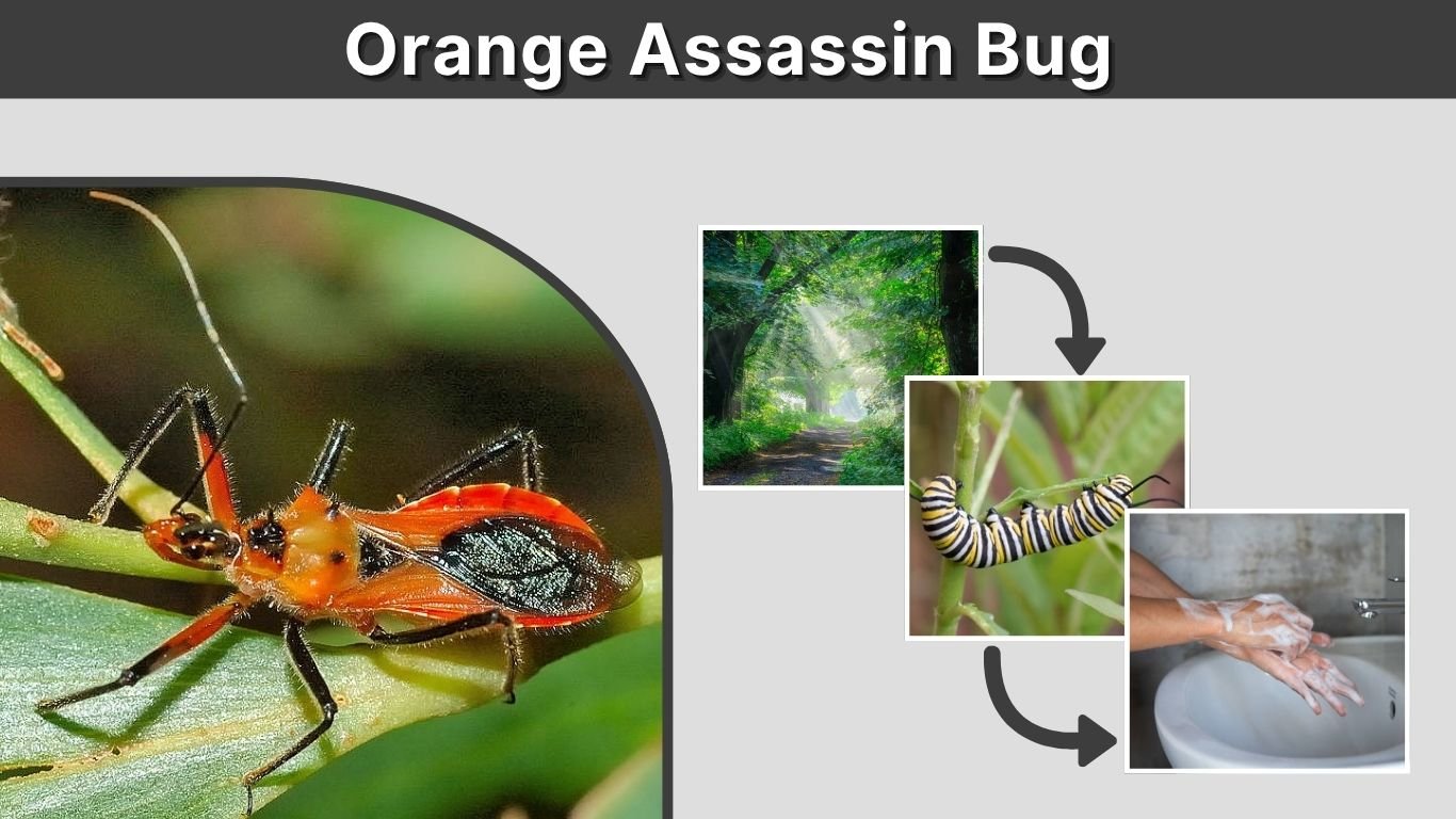 Orange Assassin Bug: Identification, Bite, Nymphs and Facts