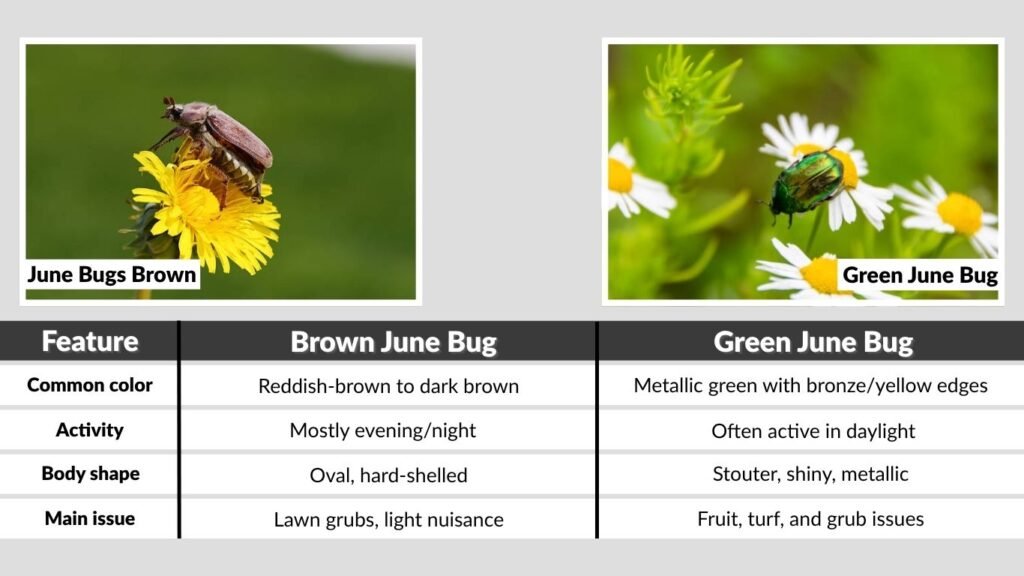 Are June Bugs Brown or Green?