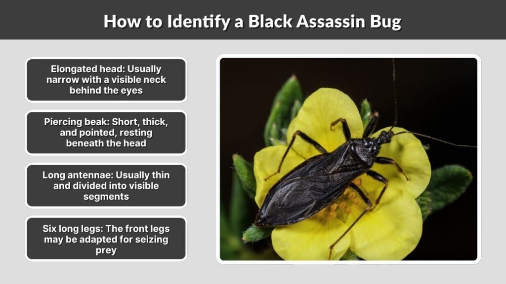 How to Identify a Black Assassin Bug