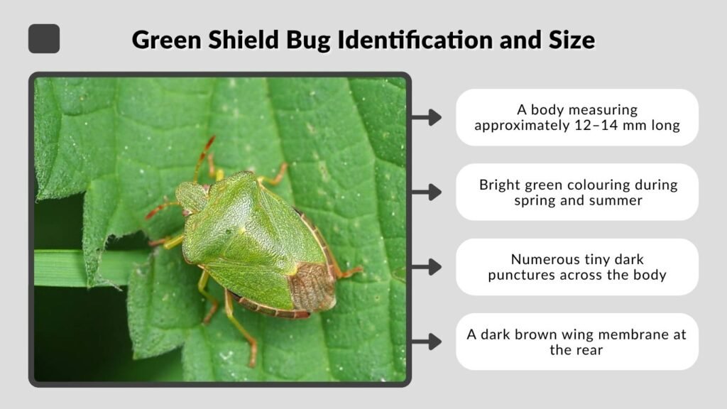 Green Shield Bug Identification and Size