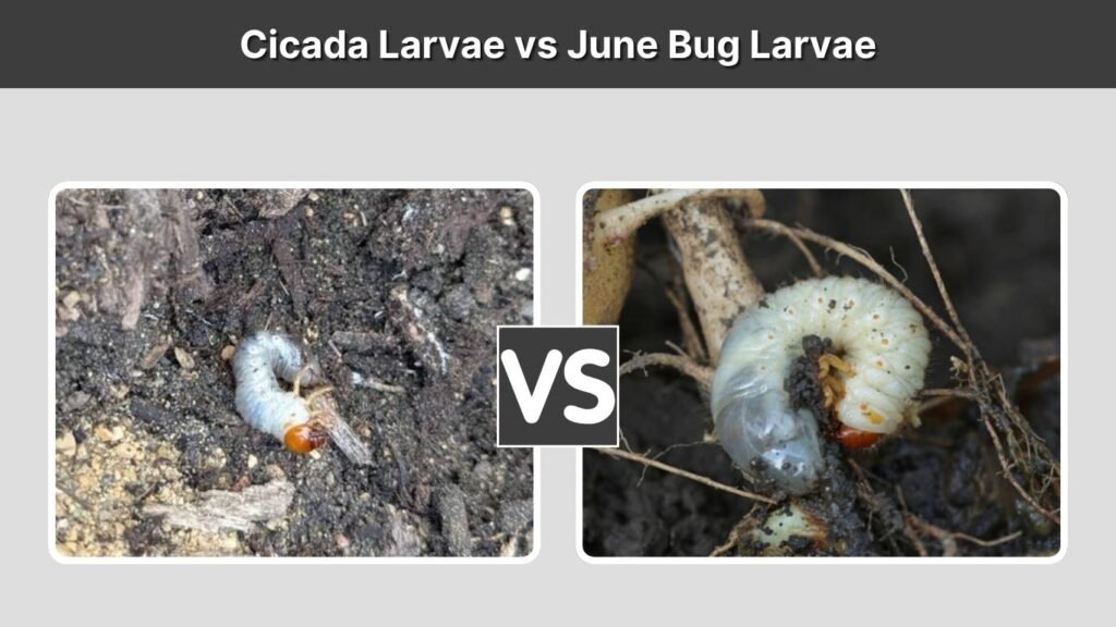 Cicada Larvae vs June Bug Larvae