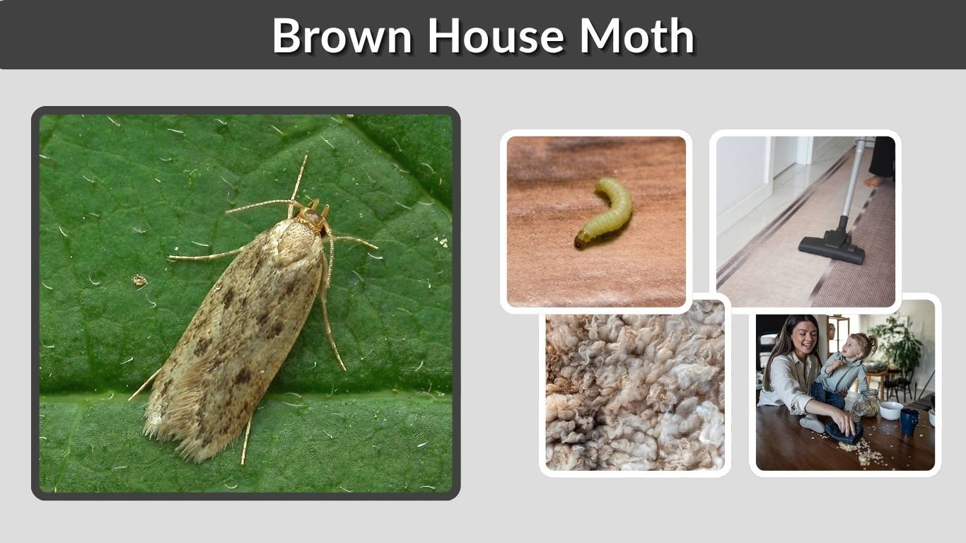 Brown House Moth: Identification, Larvae and Control Guide