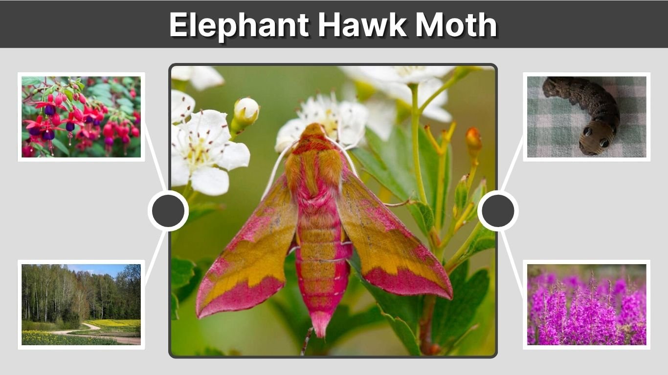 Elephant Hawk Moth: Caterpillar, Size, Diet & Life Cycle
