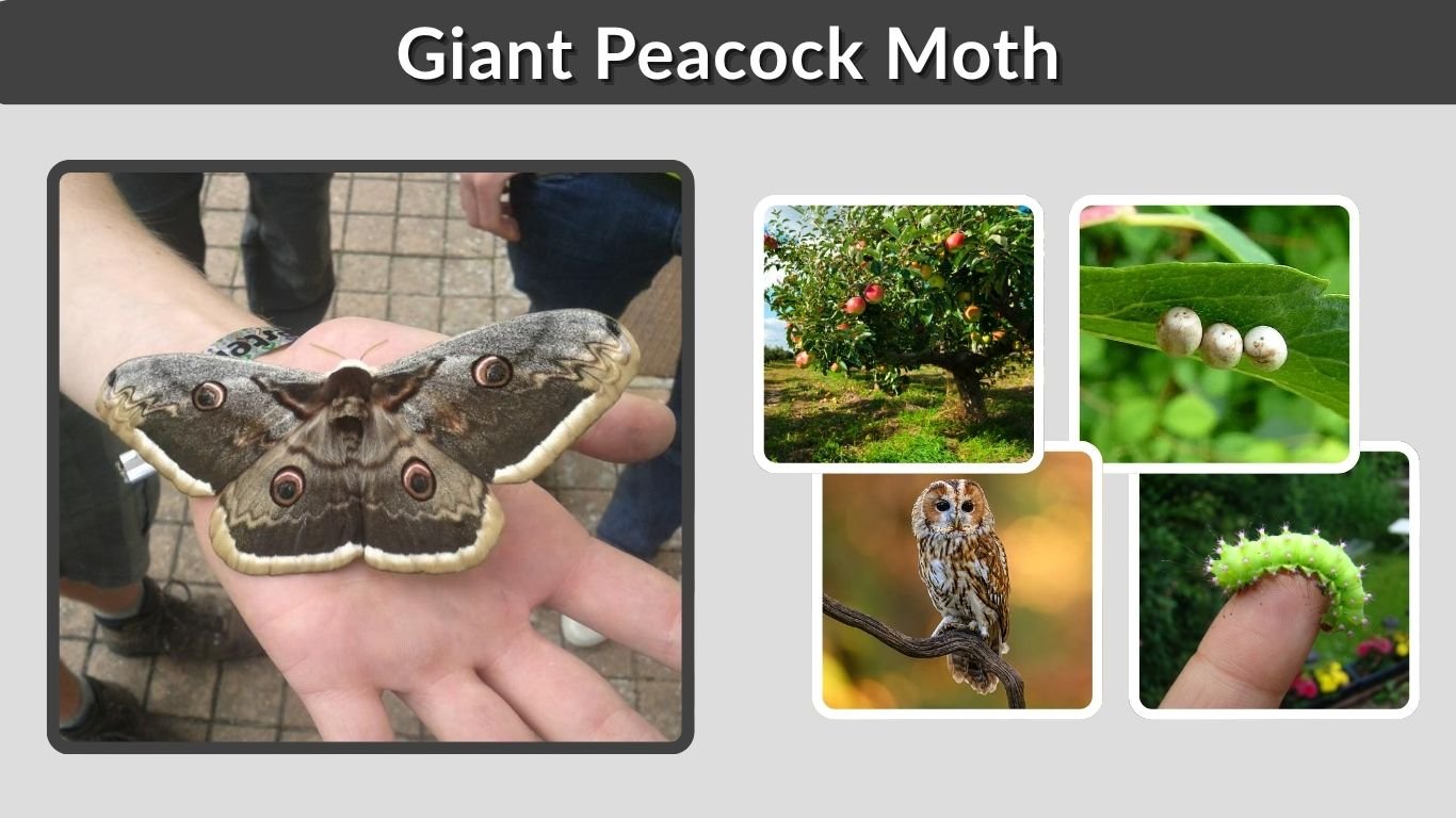 Giant Peacock Moth: Caterpillar, Size and Life Cycle