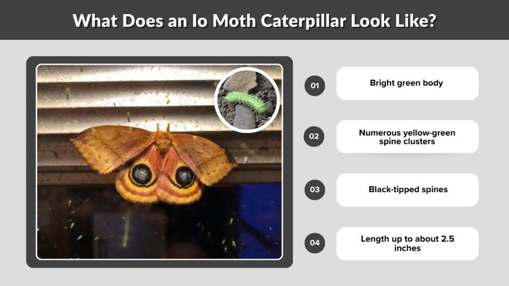 What Does an Io Moth Caterpillar Look Like?