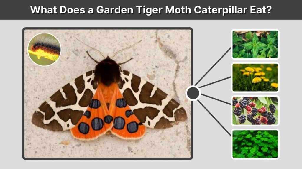 What Does a Garden Tiger Moth Caterpillar Eat?