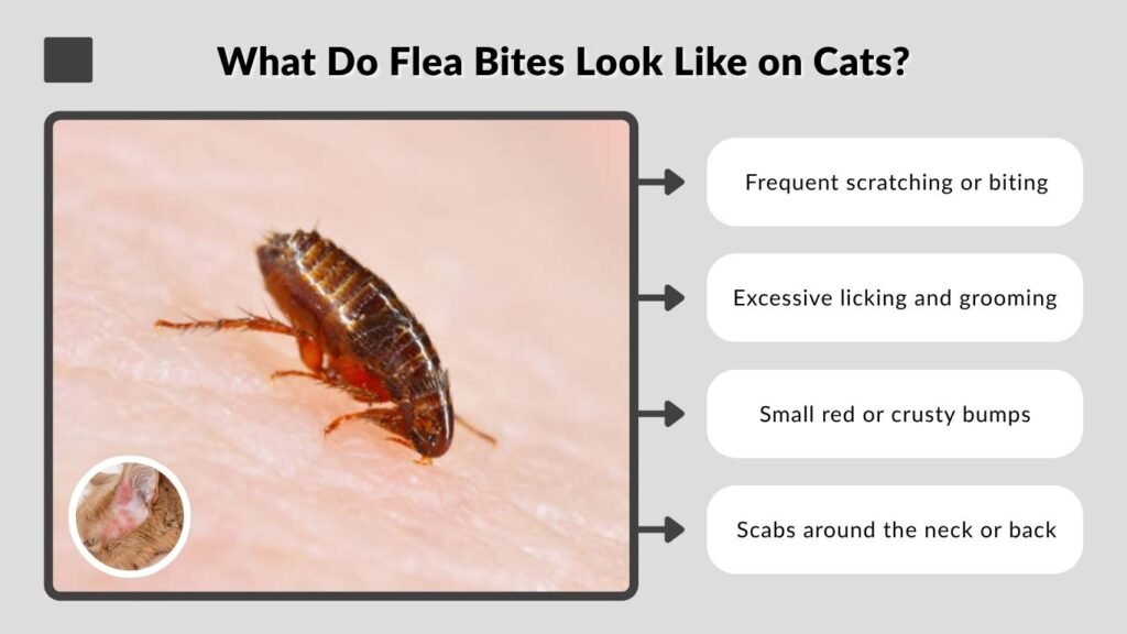What Do Flea Bites Look Like on Cats?