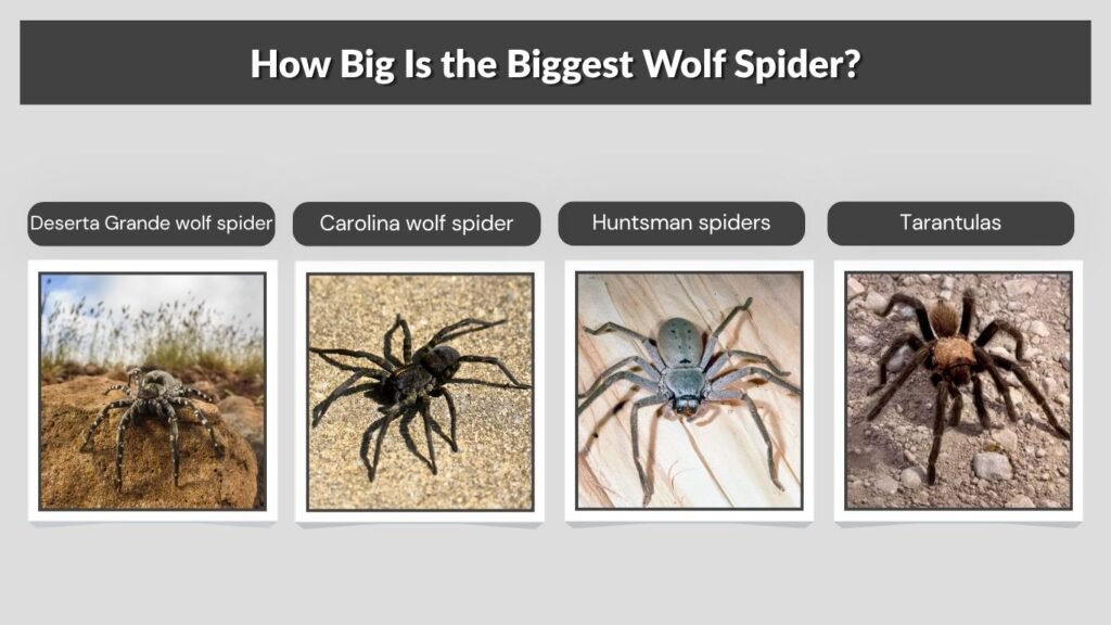How Big Is the Biggest Wolf Spider?