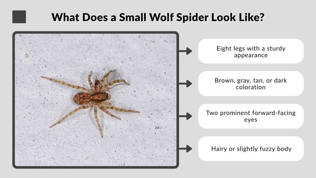 What Does a Small Wolf Spider Look Like?