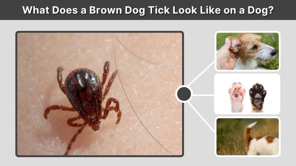 What Does a Brown Dog Tick Look Like on a Dog?