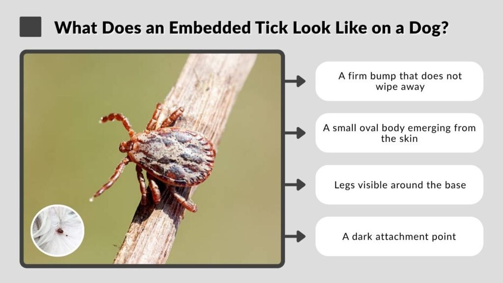 What Does an Embedded Tick Look Like on a Dog?