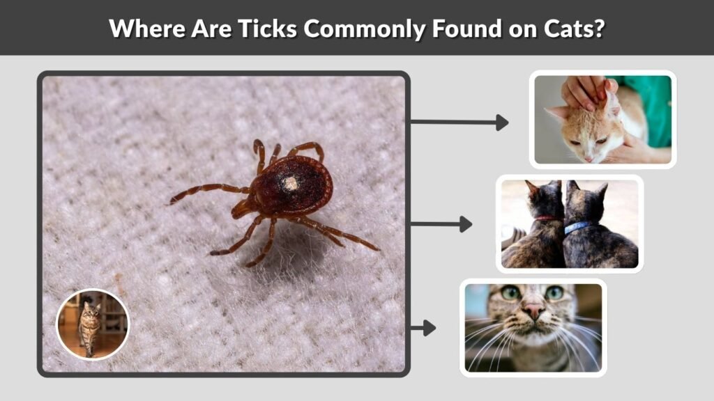 Where Are Ticks Commonly Found on Cats?